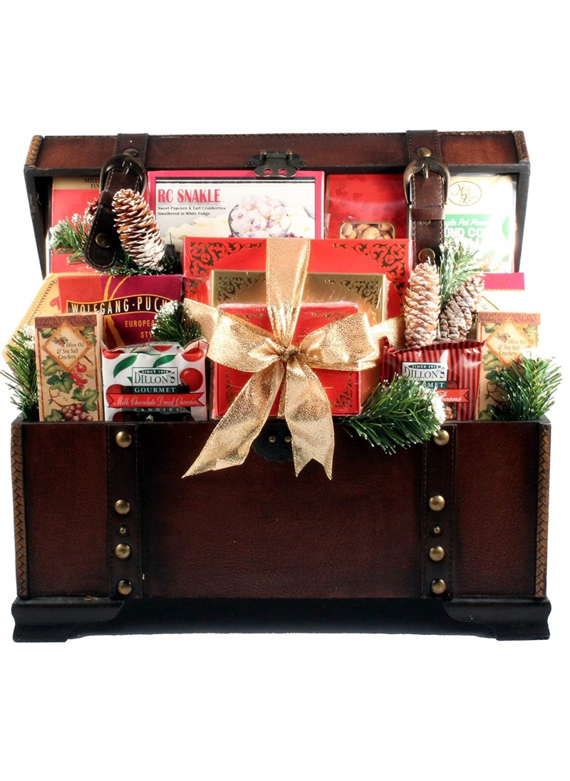 The V.I.P, Large Gourmet Gift Basket in Wooden Tru...